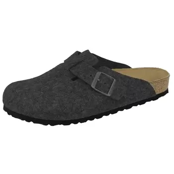 Сабо Birkenstock Clogs Boston Wollfilz schmal, серый