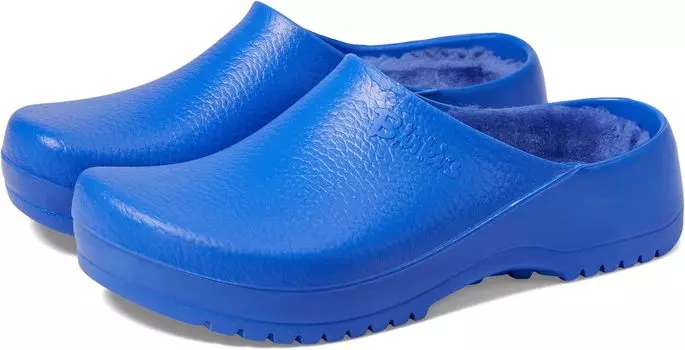 Сабо Birkenstock Super Birki Shearling, цвет Ultra Blue/Ultra Blue