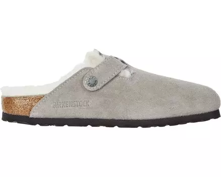 Сабо Boston Shearling Birkenstock, каменная монета