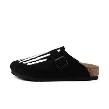 Сабо Broken Cocoon Series с закрытым носком унисекс Hanqiaoriji, черный