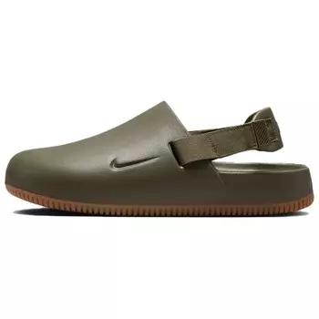 Сабо Calm Closed Toe для мужчин Nike, цвет Medium Olive Green