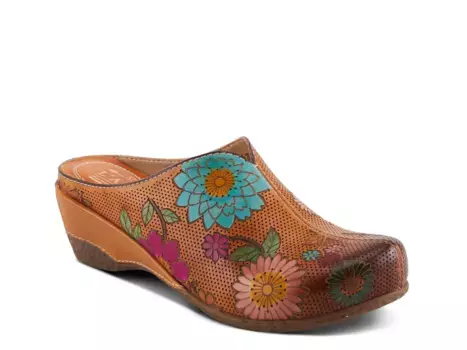 Сабо Chienti Wedge Clog L'Artiste By Spring Step, коричневый/мультиколор