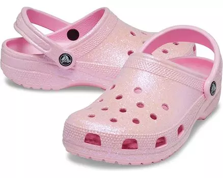 Сабо Classic Clog - Glitter Crocs, фламинго