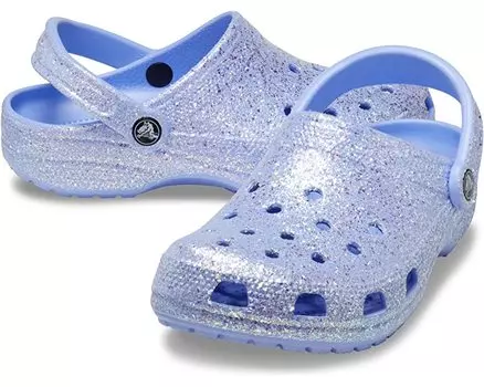 Сабо Classic Clog - Glitter Crocs, лунное желе