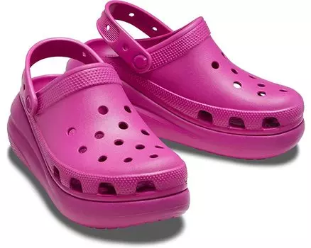 Сабо Classic Crush Clog Crocs, фуксия веселье