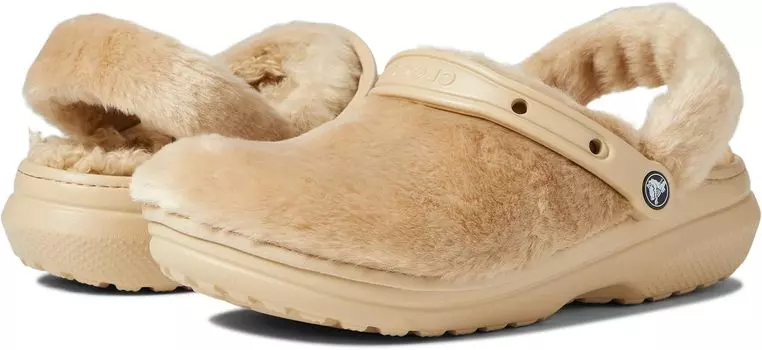 Сабо Classic Fur Sure Crocs, цвет Chai