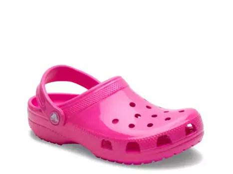 Сабо Classic Neon Highlighter Clog Crocs, цвет pinkcrush