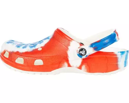 Сабо Classic Tie-Dye Graphic Clog Crocs, мульти