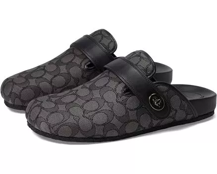 Сабо COACH Signature Sandal, цвет Charcoal/Black