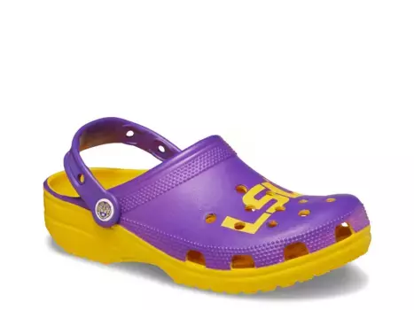 Сабо College LSU Classic Clog Crocs, цвет sunflower