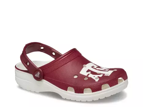 Сабо College Texas A&M Classic Clog Crocs, красный/белый
