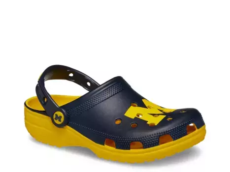 Сабо College University Of Michigan Classic Clog Crocs, цвет sunflower