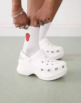 Сабо Crocs Bae белого цвета