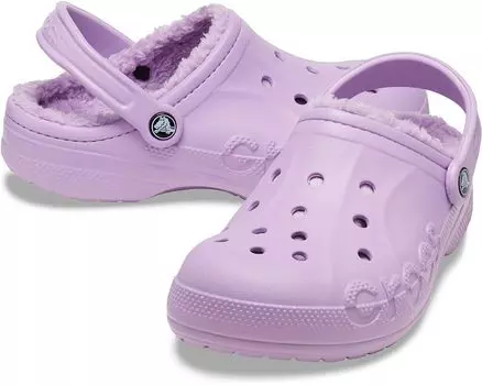 Сабо Crocs Baya Lined Clog, цвет Orchid/Orchid