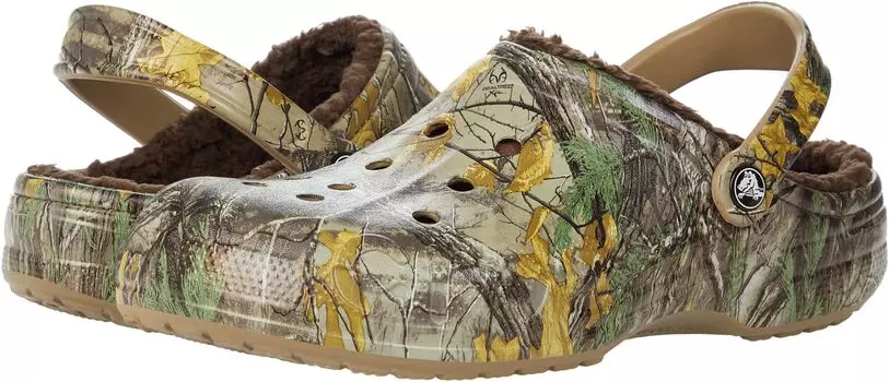 Сабо Crocs Baya Lined Realtree Xtra Clog, хаки