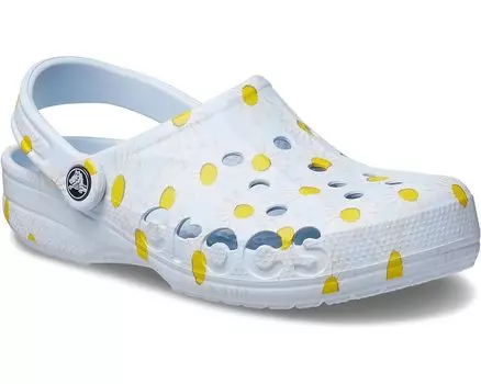 Сабо Crocs Baya Seasonal Printed Clog, цвет Mineral Blue/Multi Sun Shine