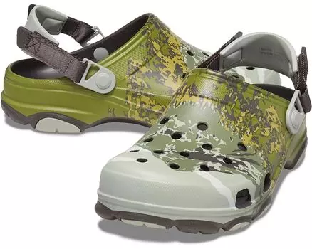 Сабо Crocs Classic All-Terrain - Camo Graphics, цвет Multi/Espresso Summit