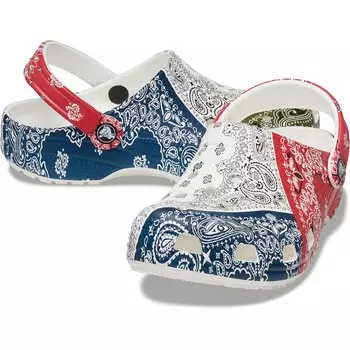 Сабо Crocs Classic Bandana, разноцветный