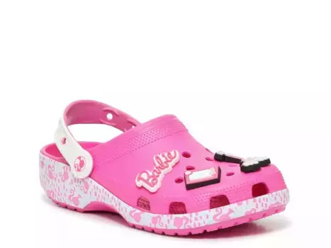 Сабо Crocs Classic Barbie, цвет Juice Pink