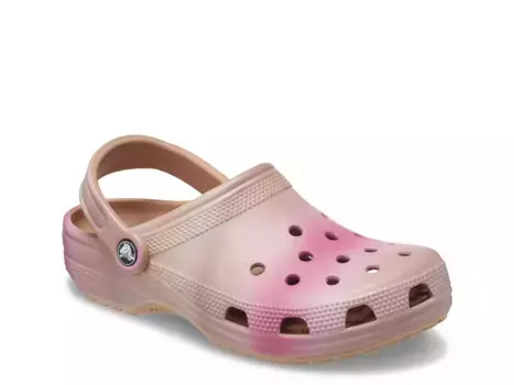 Сабо Crocs Classic, бежевый/розовый