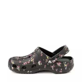 Сабо Crocs Classic Clog, цвет Black/Ditsy Floral