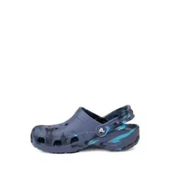 Сабо Crocs Classic Clog, цвет Marbled Navy/Multicolor