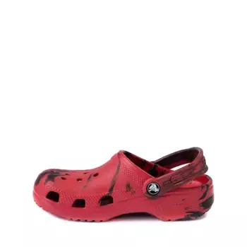 Сабо Crocs Classic Clog, цвет Marbled Red/Black