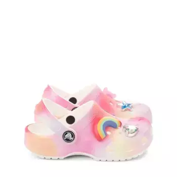 Сабо Crocs Classic Cloud Charm Clog, цвет Rainbow