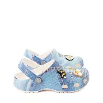 Сабо Crocs Classic Denim Patch Clog, цвет Denim