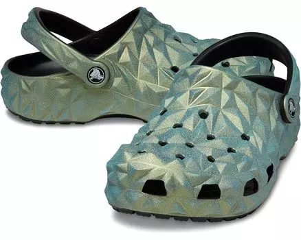 Сабо Crocs Classic Geometric, цвет Iridescent Aqua