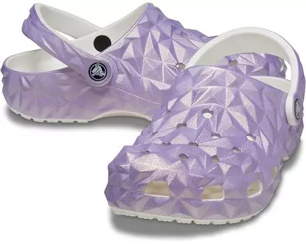 Сабо Crocs Classic Geometric, цвет Iridescent Lilac