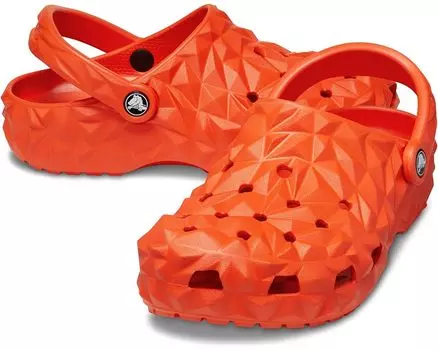 Сабо Crocs Classic Geometric, цвет Lava