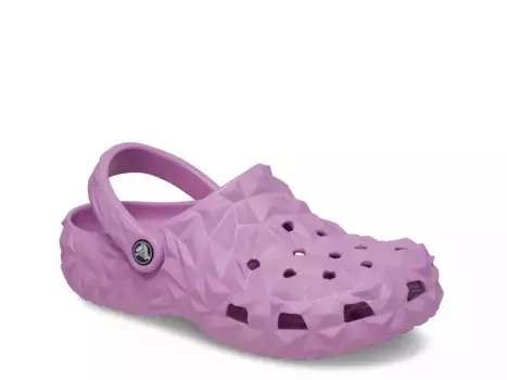 Сабо Crocs Classic Geometric, фиолетовые