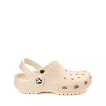 Сабо Crocs Classic Glitter Clog, цвет Champagne