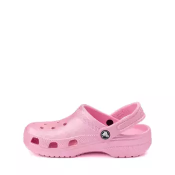 Сабо Crocs Classic Glitter Clog, цвет Pink Tweed