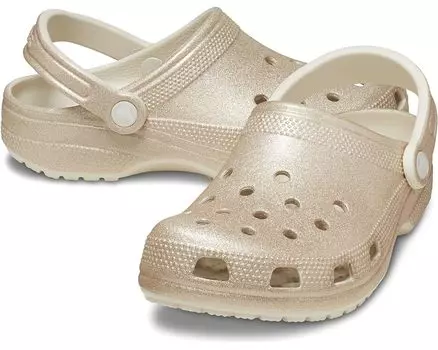 Сабо Crocs Classic - Glitter, цвет Champagne Glitter