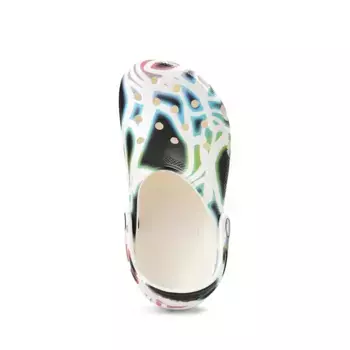 Сабо Crocs Classic Glow-In-The-Dark Swirl Clog, цвет Multicolor
