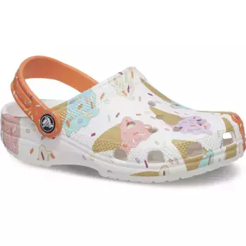 Сабо Crocs Classic Ice Cream Graphic, белый