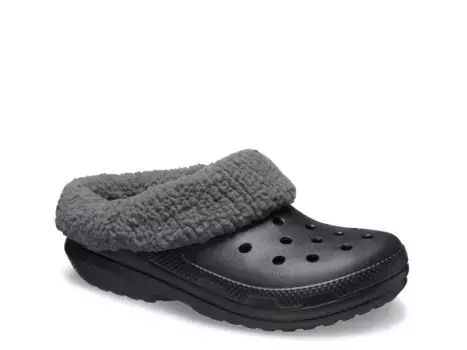 Сабо Crocs Classic IV Blitzen Lined Clog — женские, черные/многоцветные