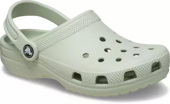 Сабо Crocs "Classic K", летняя обувь, тапочки, купальная обувь с поворотным ремешком на пятке, зеленый