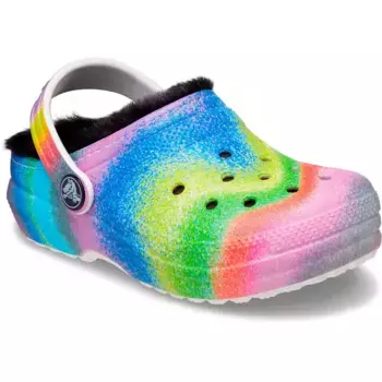 Сабо Crocs Classic Lined Spray Dye, разноцветный