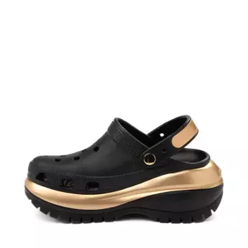 Сабо Crocs Classic Mega Crush Clog, черный/металлик