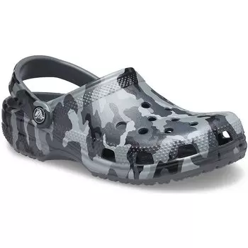 Сабо Crocs Classic Printed Camo, серый