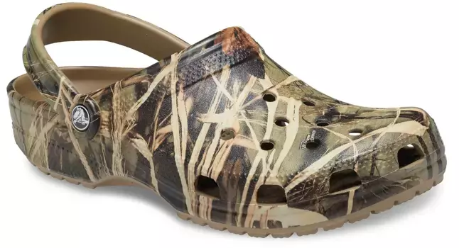 Сабо Crocs "Classic Realtree", летняя обувь, садовая обувь, горки для бассейна, поворотный ремешок на пятке, хаки