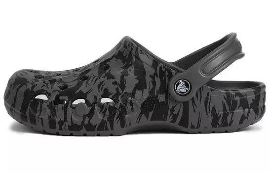 Сабо Crocs Beach Black Sandals 'Gray White'