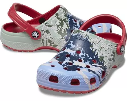 Сабо Crocs Classic - Seasonal Graphic, цвет Multi/Summit