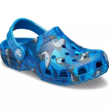 Сабо Crocs Classic Shark PS, синий