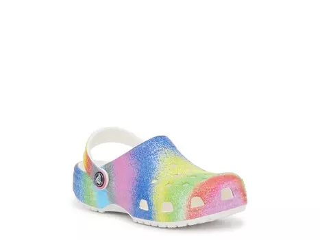 Сабо Crocs Classic Spray Dye, мультиколор