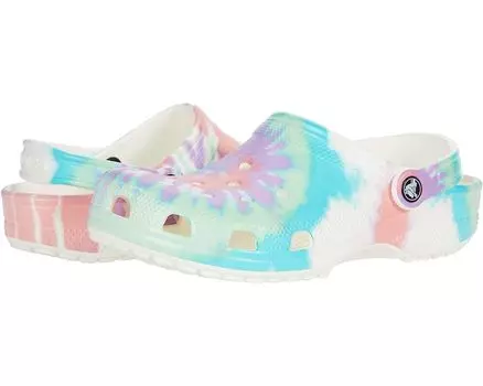 Сабо Crocs Classic Tie-Dye Graphic Clog, цвет Fresco/Multi 1