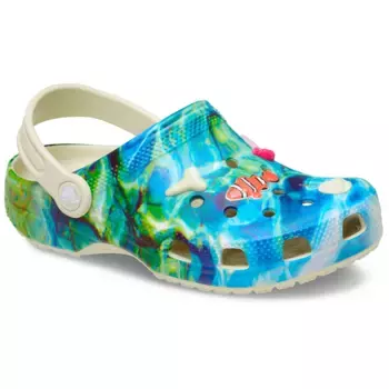 Сабо Crocs Classic Under The Sea Toddler, синий